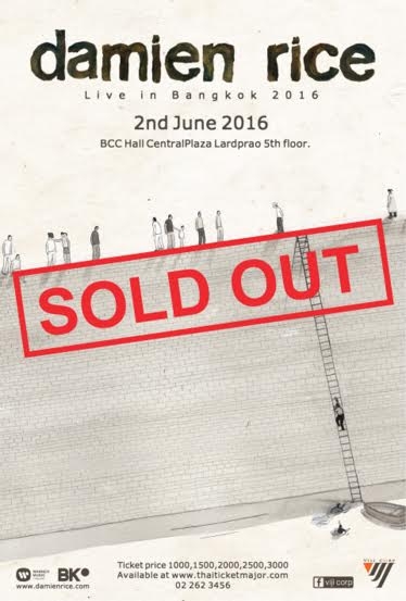 Damien rice live in Bangkok 2016